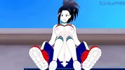 Momo Yaoyorozu and Izuku Midoriya have intense sex on the rooftop. - My Hero Academia Hentai