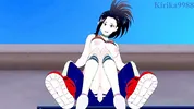 Momo Yaoyorozu and Izuku Midoriya have intense sex on the rooftop. - My Hero Academia Hentai