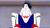 Momo Yaoyorozu and Izuku Midoriya have intense sex on the rooftop. - My Hero Academia Hentai
