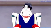 Momo Yaoyorozu and Izuku Midoriya have intense sex on the rooftop. - My Hero Academia Hentai