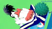 Momo Yaoyorozu and Izuku Midoriya have intense sex on the rooftop. - My Hero Academia Hentai