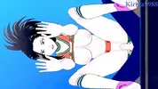 Momo Yaoyorozu and Izuku Midoriya have intense sex on the rooftop. - My Hero Academia Hentai