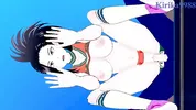 Momo Yaoyorozu and Izuku Midoriya have intense sex on the rooftop. - My Hero Academia Hentai