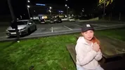 Risky ANAL sex in public car with stranger.