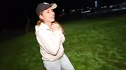Risky ANAL sex in public car with stranger.