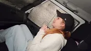 Risky ANAL sex in public car with stranger.