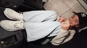 Risky ANAL sex in public car with stranger.