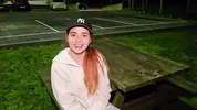 Risky ANAL sex in public car with stranger.