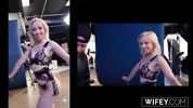 WIFEY Tight Blonde Hotwife Norah Nova Gets Filled Up By Massive BBC In Front Of Hubby