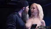 WIFEY Tight Blonde Hotwife Norah Nova Gets Filled Up By Massive BBC In Front Of Hubby