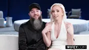 WIFEY Tight Blonde Hotwife Norah Nova Gets Filled Up By Massive BBC In Front Of Hubby