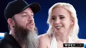 WIFEY Tight Blonde Hotwife Norah Nova Gets Filled Up By Massive BBC In Front Of Hubby