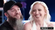 WIFEY Tight Blonde Hotwife Norah Nova Gets Filled Up By Massive BBC In Front Of Hubby