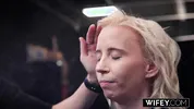 WIFEY Tight Blonde Hotwife Norah Nova Gets Filled Up By Massive BBC In Front Of Hubby