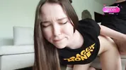 The farewell sex with my ex-girlfriend ended with a juicy creampie.