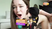 The farewell sex with my ex-girlfriend ended with a juicy creampie.