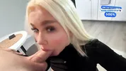 A disgruntled blonde fucks me so I don't have to pay a fine. PAWG, HOT