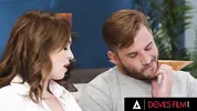 DEVILS FILM - Lilly Bell’s Solo Session Busted Leads To Intense Face-Fucking Frenzy
