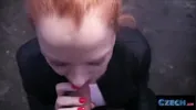 CZECH XXX - Gullible Ginger Redhead Fucked over my Car