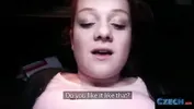 CZECH XXX - Gullible Ginger Redhead Fucked over my Car