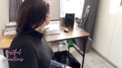 Creampie Stepmom while she takes a work call
