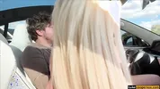Hottest Curvy Blonde Frances Bentley Fucked In Car While Driving
