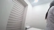 Blowjob from a real nurse in a massage room