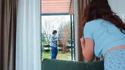 Hot MILF has sex with the gardener