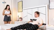 Step Brother Fucked Virgin Step Sister and Cum Inside Her Tight Pussy!