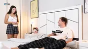Step Brother Fucked Virgin Step Sister and Cum Inside Her Tight Pussy!