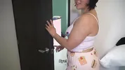 Stepmom comes into my room to clean it and asks me to massage her big ass