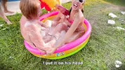 Frisby's chicken organizes fight between ALIX VLOGS and LARA ROSS to see who will fuck his fat cock