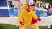 Frisby's chicken organizes fight between ALIX VLOGS and LARA ROSS to see who will fuck his fat cock