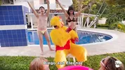 Frisby's chicken organizes fight between ALIX VLOGS and LARA ROSS to see who will fuck his fat cock