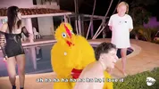 Frisby's chicken organizes fight between ALIX VLOGS and LARA ROSS to see who will fuck his fat cock