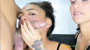 BongaCams Facefucking FFM action