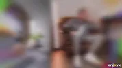 Fuck my ass, splendid brunette skinny girl rides boys big cock