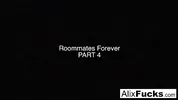 Roommates Alix and Janice fucked their big dick friend