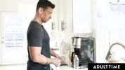 ADULT TIME - Sex Addict Babe Julia James SQUIRTS On Stepdad By Accident During Sneaky Masturbation