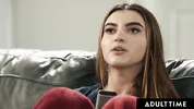 ADULT TIME - Sex Addict Babe Julia James SQUIRTS On Stepdad By Accident During Sneaky Masturbation