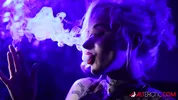 Kitty Quinn smokes her night away in Smoked Out Blondie