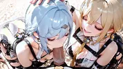 4 Zenless Zone Zero Sluts Crash the Captain's Yacht and Beg Forgiveness on an Island - AI GENERATED