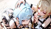 4 Zenless Zone Zero Sluts Crash the Captain's Yacht and Beg Forgiveness on an Island - AI GENERATED