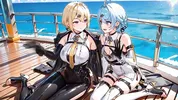 4 Zenless Zone Zero Sluts Crash the Captain's Yacht and Beg Forgiveness on an Island - AI GENERATED