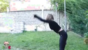 Outdoor sex with a beautiful blonde with perfect tits PollyYangs