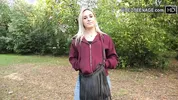 Lovely 18 year Marine does another porn casting