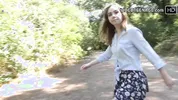 Cute 18 year Marina masturbation casting video