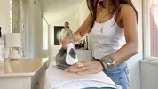 I was doing some ironing when my husband came to get his tshirt and ended up fucking my ass