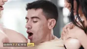 BRAZZERS - Gorgeous Kesha Ortega And Gatita Veve Overwhelm Him With Big Tits And Tease