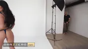 BRAZZERS - Megan Mistakes Gets Her Makeup Done Then Delivers A Hot Studio Ride With A Facial Finish
